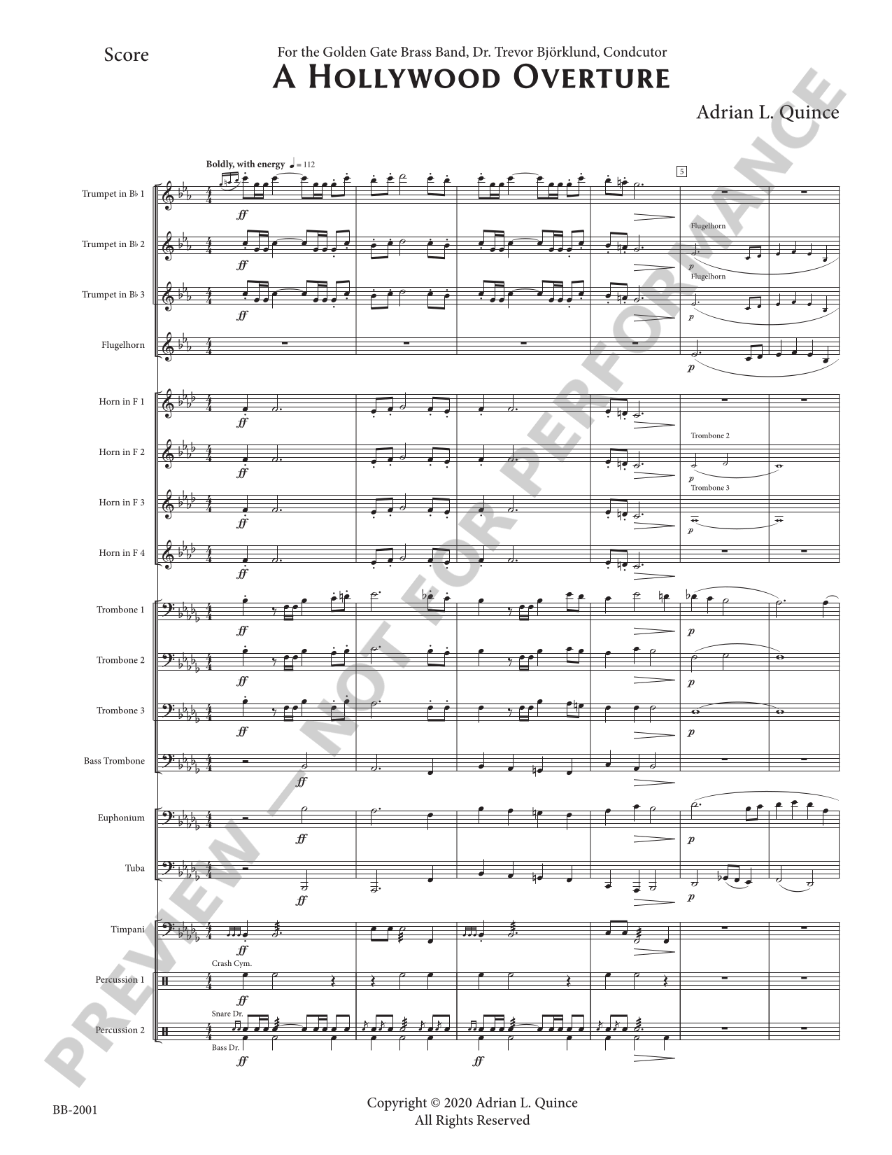 A Hollywood Overture preview score — click to read